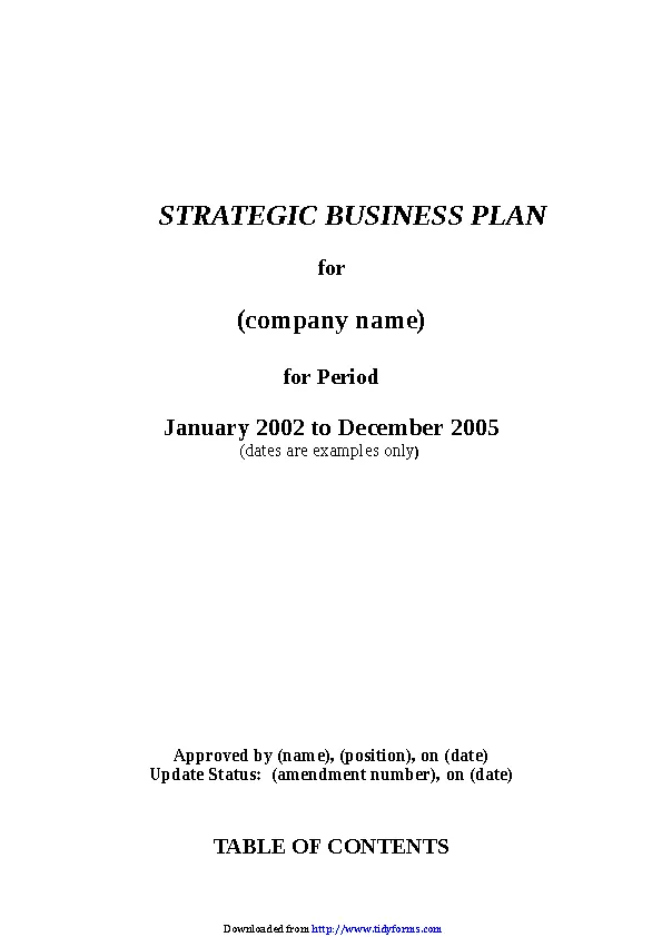 Strategic Plan Template 3 PDFSimpli strategic-plan-template-3-pdfsimpli