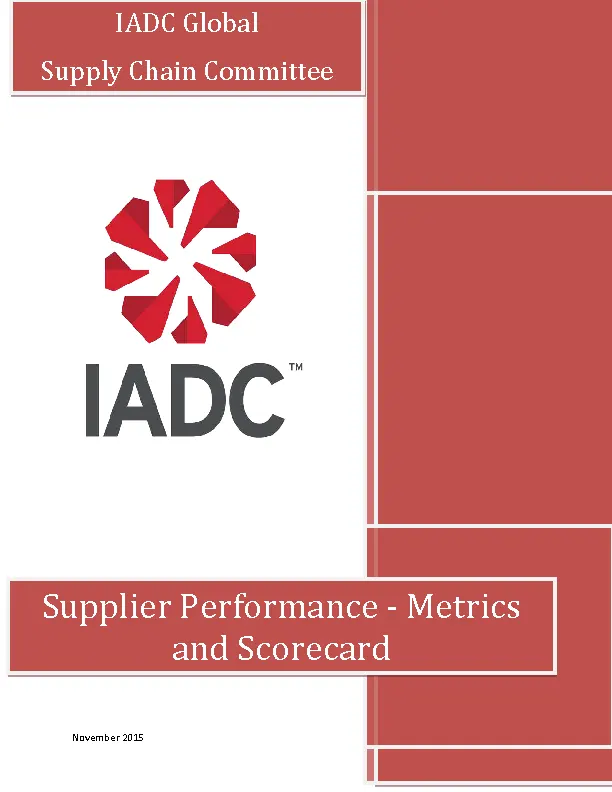 Supplier Performance Scorecard Sample0A