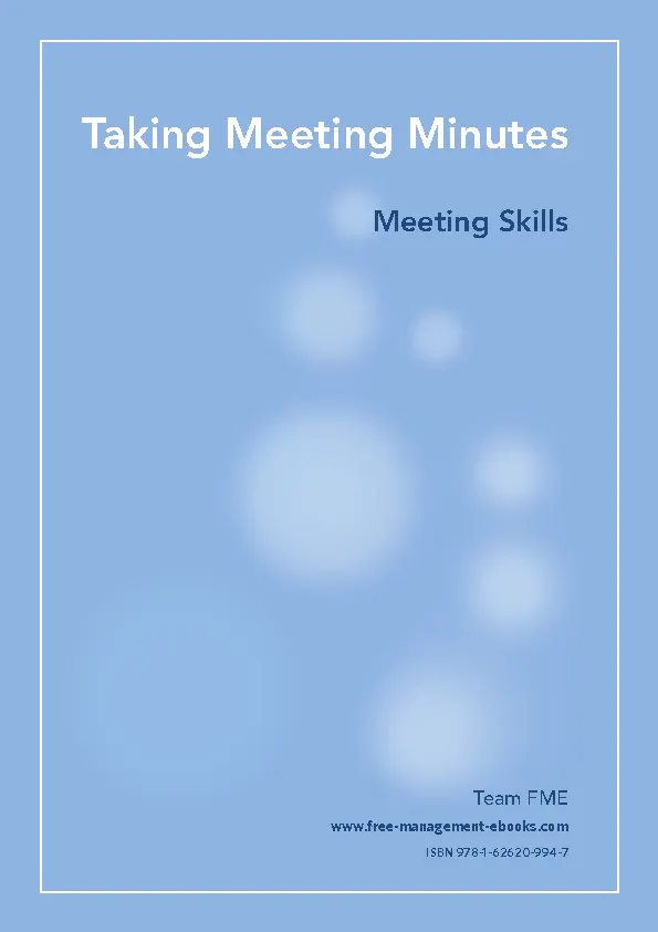 Taking Meeting Minutes