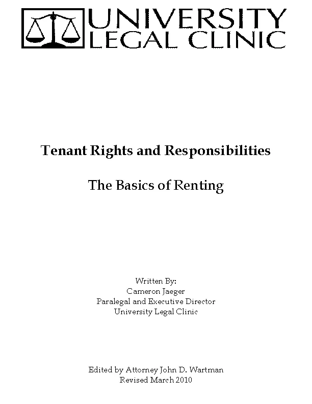 Tenants Rights And Responsibilities University Of Wisconsin - PDFSimpli