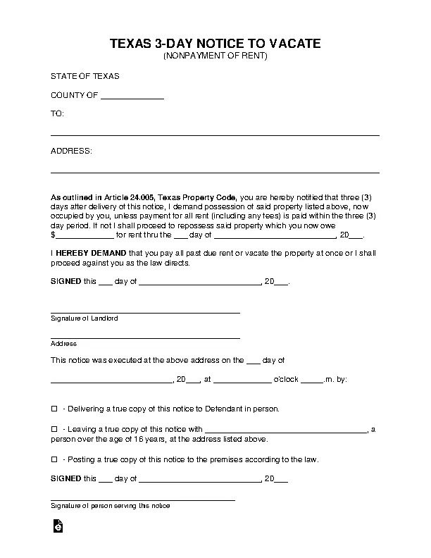 Notice To Quit Archives Page 3 Of 17 PDFSimpli