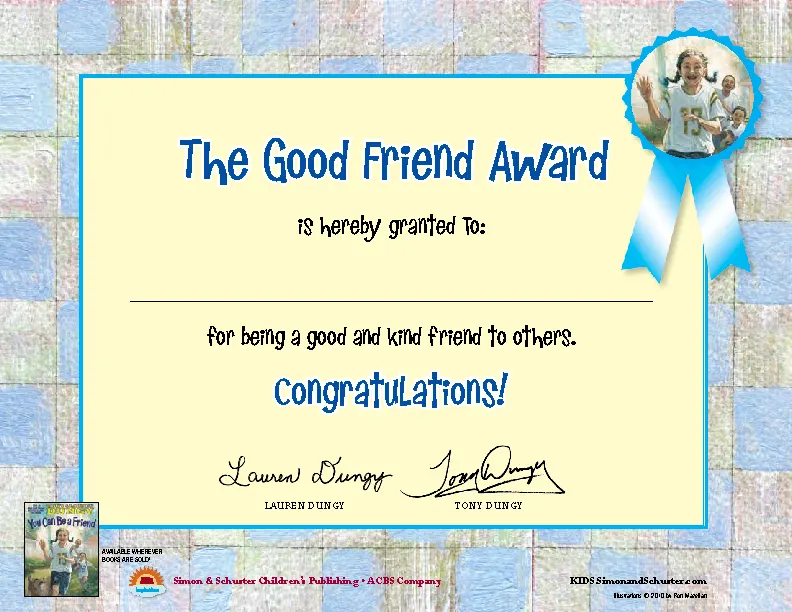 The Good Friend Award