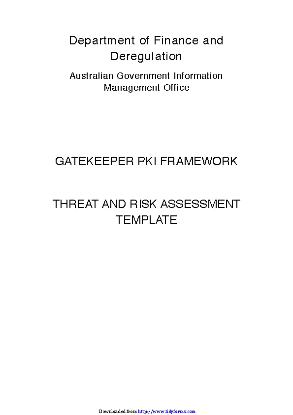 Threat And Risk Assessment Template PDFSimpli Threat And Risk Assessment Template PDFSimpli