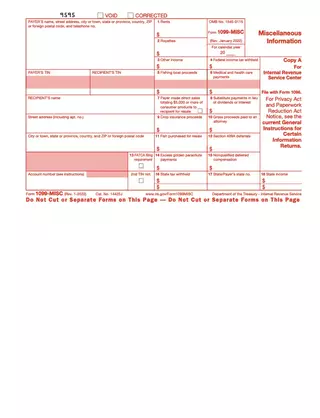 2022 1099-MISC Form