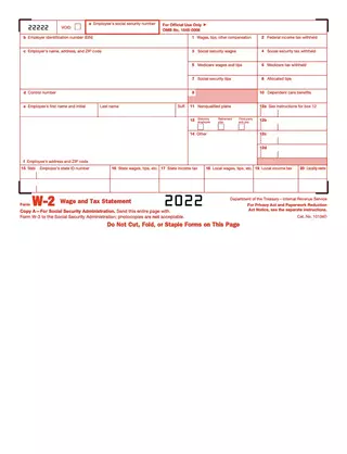 Forms 2022 W2 Form