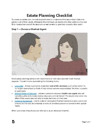 Forms Estate Planning Checklist