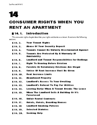 Maine Chapter 14 Tenants Rights