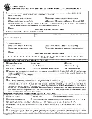 Forms Missouri Hipaa Authorization Form