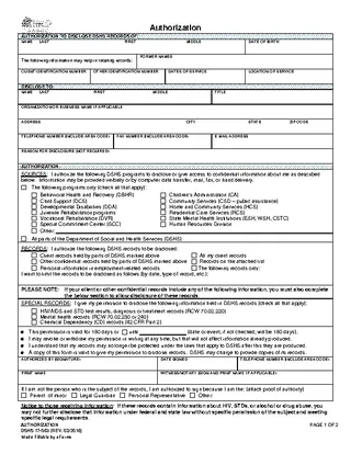 Forms Washington Hipaa Medical Release Form