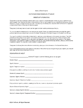 Forms West Virginia Durable Financial Power Of Attorney Form