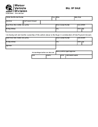 Arizona Motor Vehicle Power Of Attorney Form 48 2004 R0405