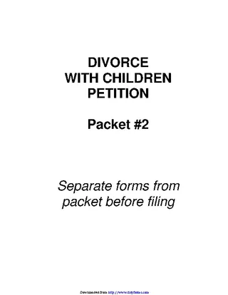 Forms Arizona Petition Form For Divorce With Children