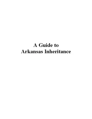 Arkansas Inheritace Guide