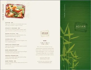 Forms Asian Restaurant Take Out Brochure Template