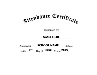 Forms Attendance Certificate Free Template Geographics