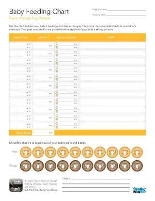 Forms Baby Feeding Chart By Weight