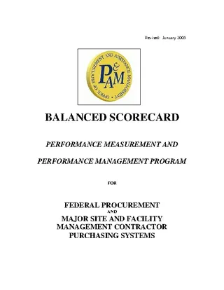 Forms Balanced Performance Scorecard