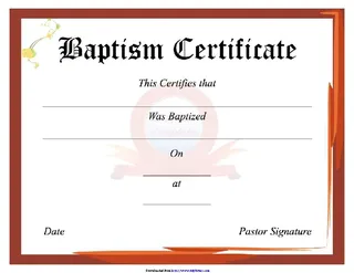 Forms Baptism Certificate 2