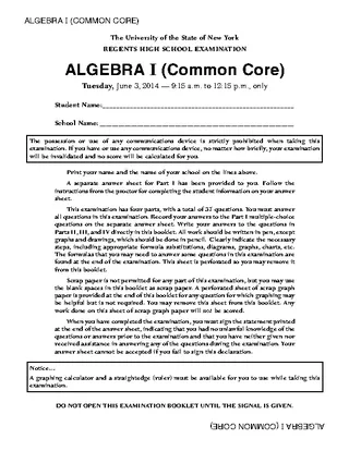 Basic Common Core Sheet Template