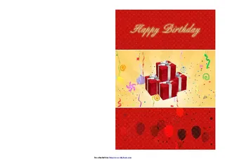 Forms Birthday Card Template 2