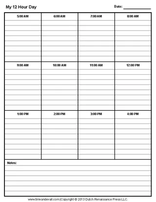 Forms Blank 12 Hour Shift Schedule Template Download