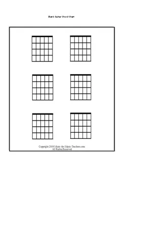 Blank Guitar Chord Chart Template