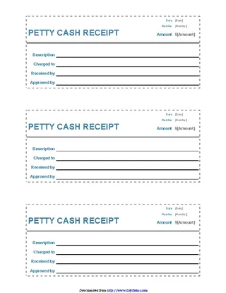 Forms Blank Receipt Template 3