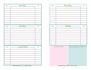 Forms Blank Student Daily Planner Template