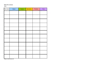 Forms Blank Weekly Employee Work Schedule Template Word Doc