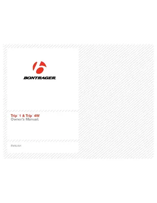 Forms Bontrager Users Manual Sample