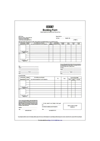 Forms Booking Form 2