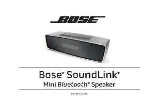 Bose Owners Manual Sample