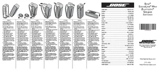Forms Bose Quick Start Guide Sample
