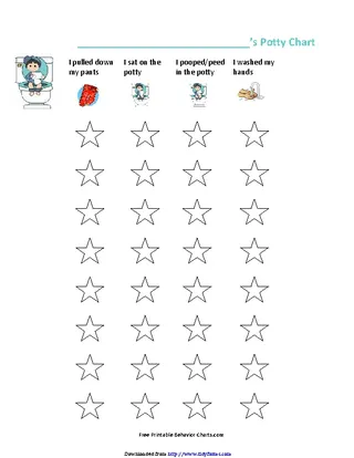 Forms Boys Potty Training Chart