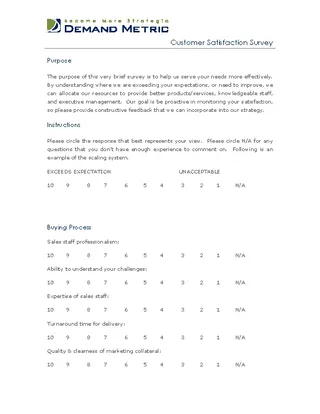 Forms Business Customer Survey Template