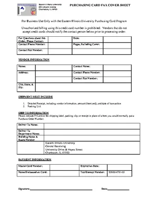 Forms Business Fax Sheet Template