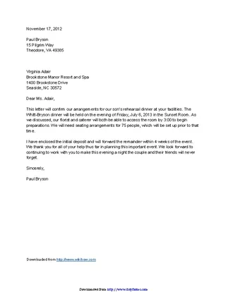Forms Business Formal Letter Template