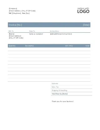 Forms Business Invoice Timeless Design