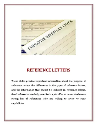 Forms Business Reference Letter For Employment