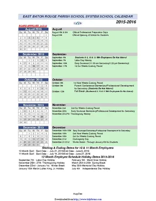 Forms Calendar Of Events Template