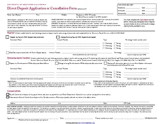 California Direct Deposit Form 1