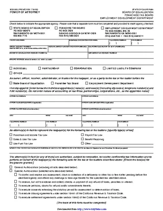 California Joint Power Of Attorney Form