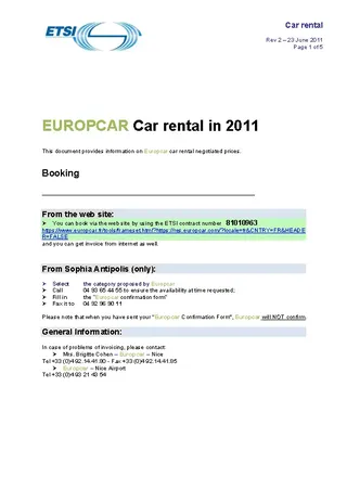 Forms Car Rental Invoice Template