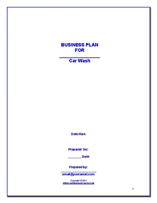 Forms Car Wash Business Plan1