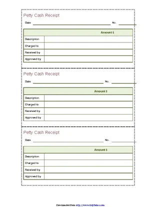 Forms Cash Receipt Template 3