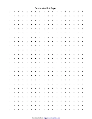Centimeter Dot Paper