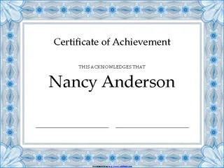 Certificate Of Achievement 3