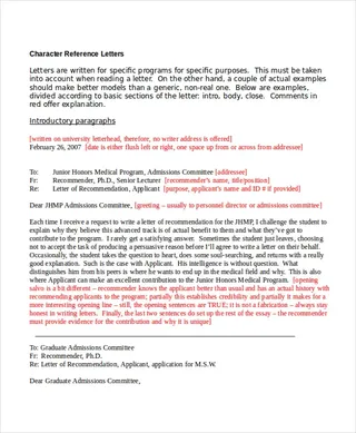 Forms Character Reference Letter For Employment1