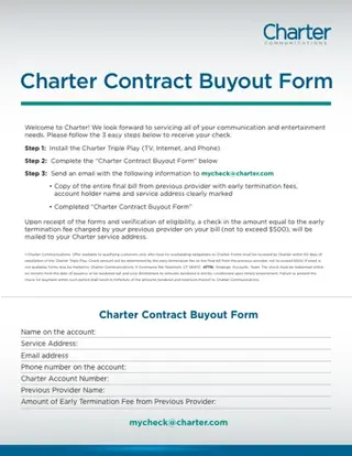 Forms Charter Contract Buyout PDF