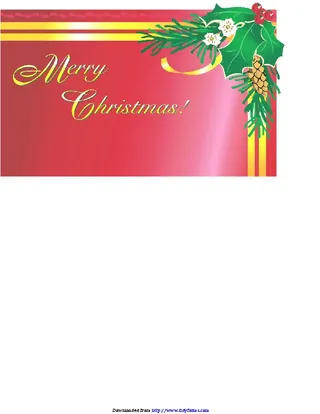 Forms Christmas Card Template 3